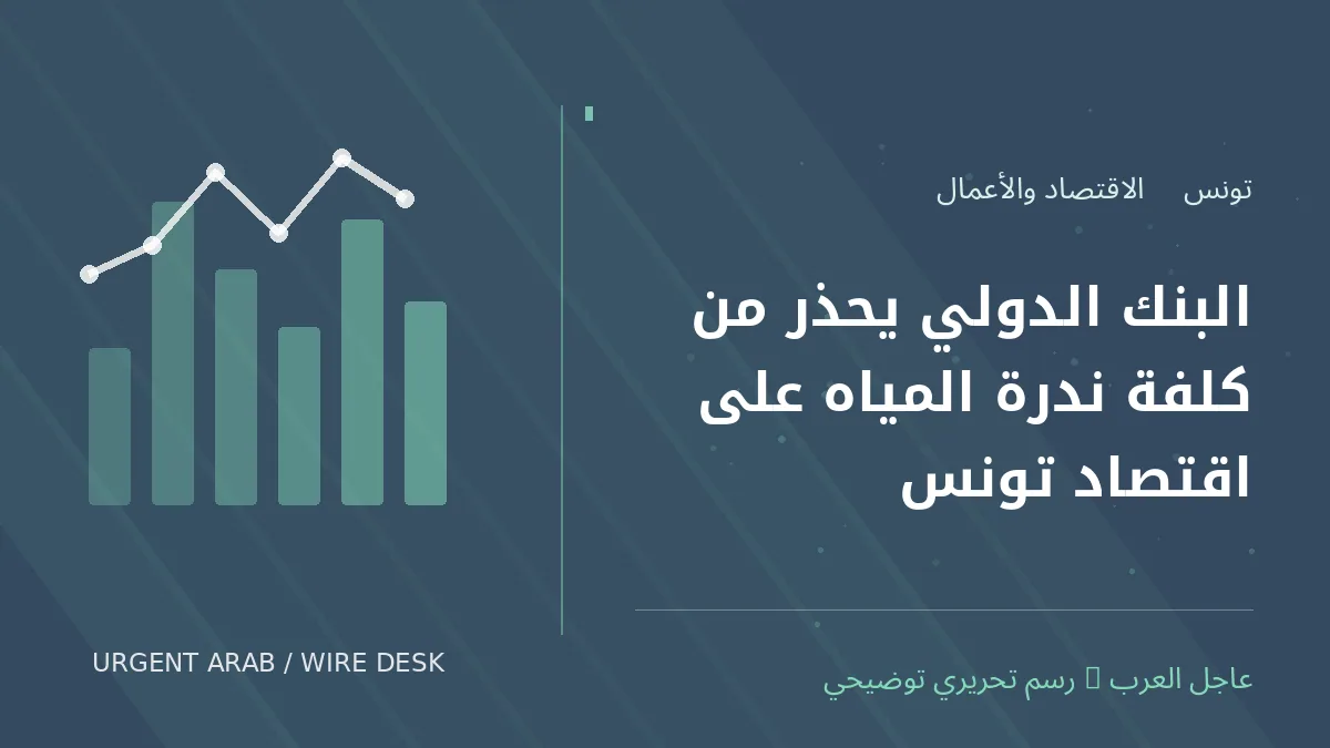 رسم توضيحي أصلي غير فوتوغرافي: البنك الدولي يحذر من كلفة ندرة المياه على اقتصاد تونس